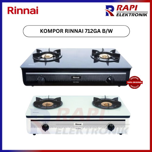 Jual RINNAI KOMPOR GAS STOVE 2 TUNGKU RI-712 GA BLACK / WHITE | Shopee ...