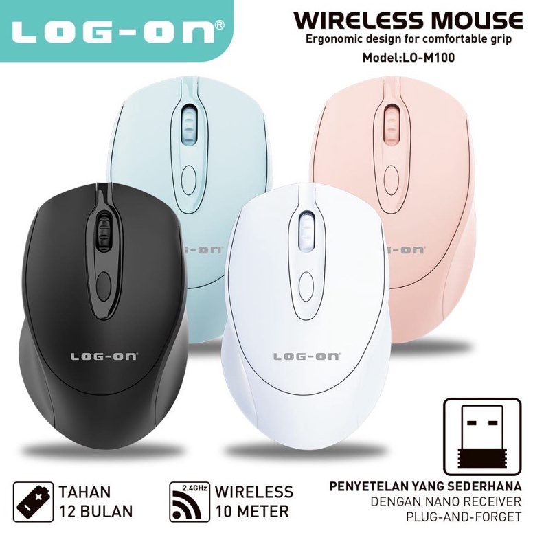 Jual MOUSE WIRELESS LOG ON LOM1 24GHZ MOUSE BLUETOOTH LAPTOPPC d P8G7 ...