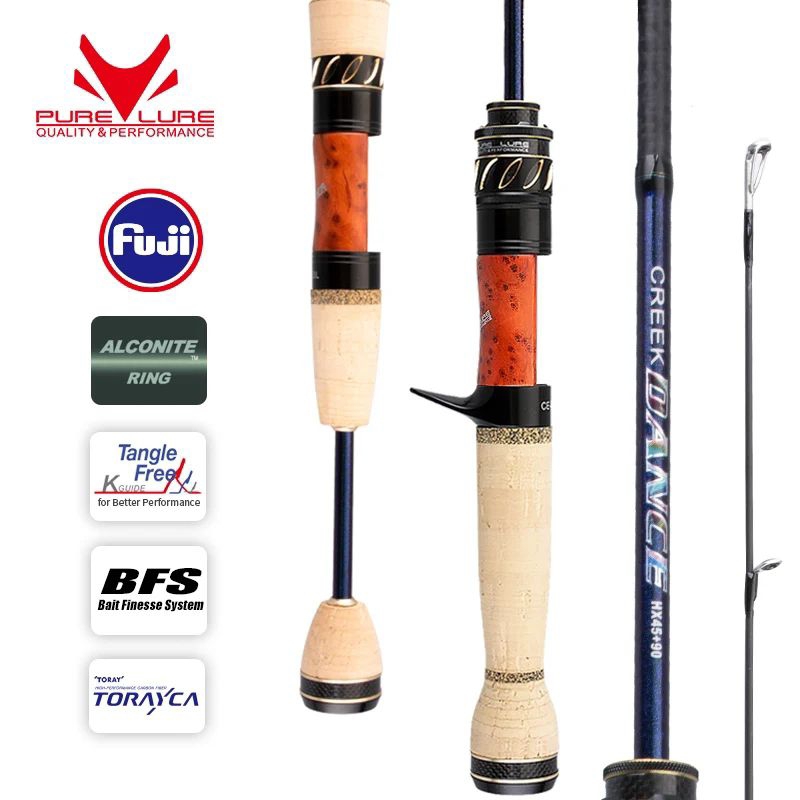 Jual PURELURE CREEK DANCE Trout Rod BFS, Joran Baitcasting (BC), Travel ...