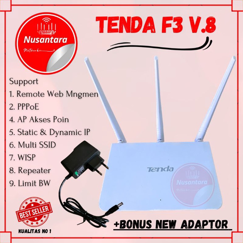 Jual ROUTER WIRELESS F3 VERSI 8 SUPPORT REMOTE WEB PPPOE WISP DHCP ...