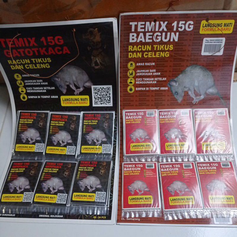 Jual Temix Timex 15G Baegun Gatotkaca Racun Tikus Ampuh | Shopee Indonesia