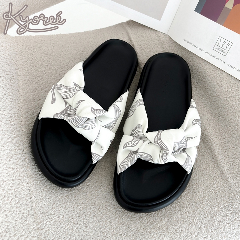 Kyoree Yuna Sandal Wanita Platform Insole Printing