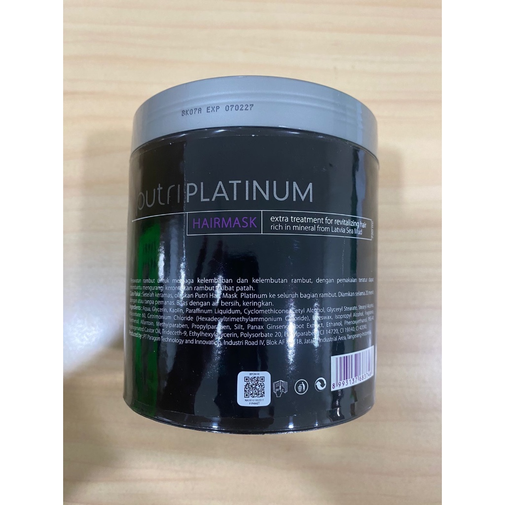 Jual PUTRI Platinum Hair Mask | Masker Rambut 240ml & 720ml | Extra ...