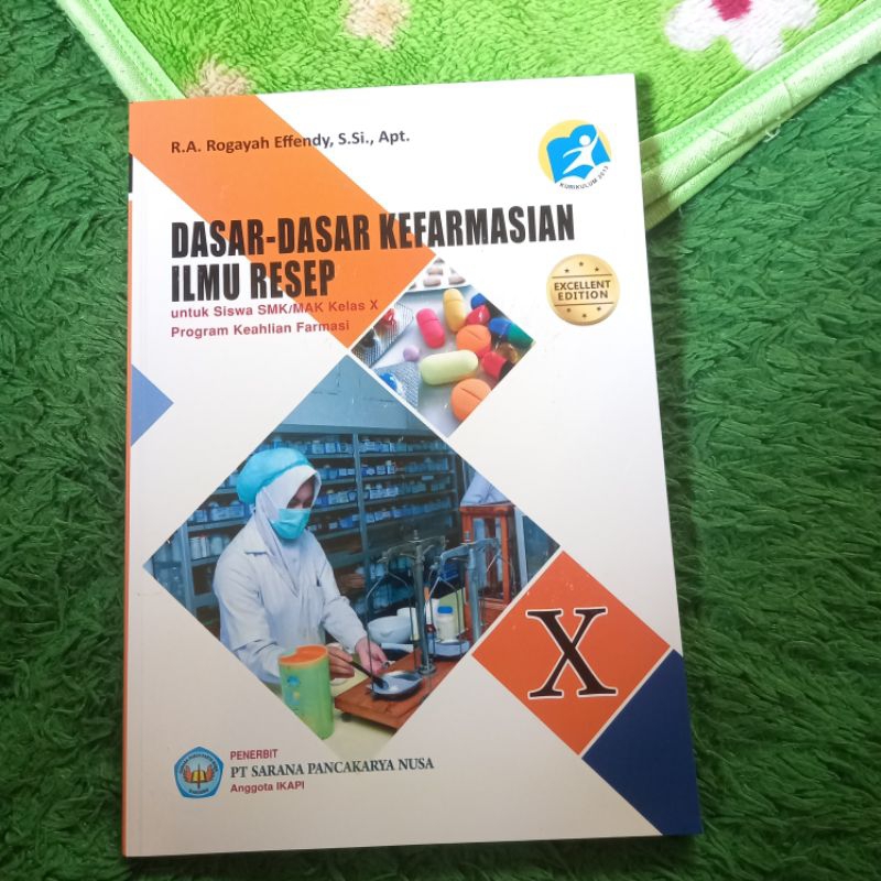 Jual ORIGINAL BUKU DASAR-DASAR KEFARMASIAN ILMU RESEP KELAS 10 SMK/MAK ...