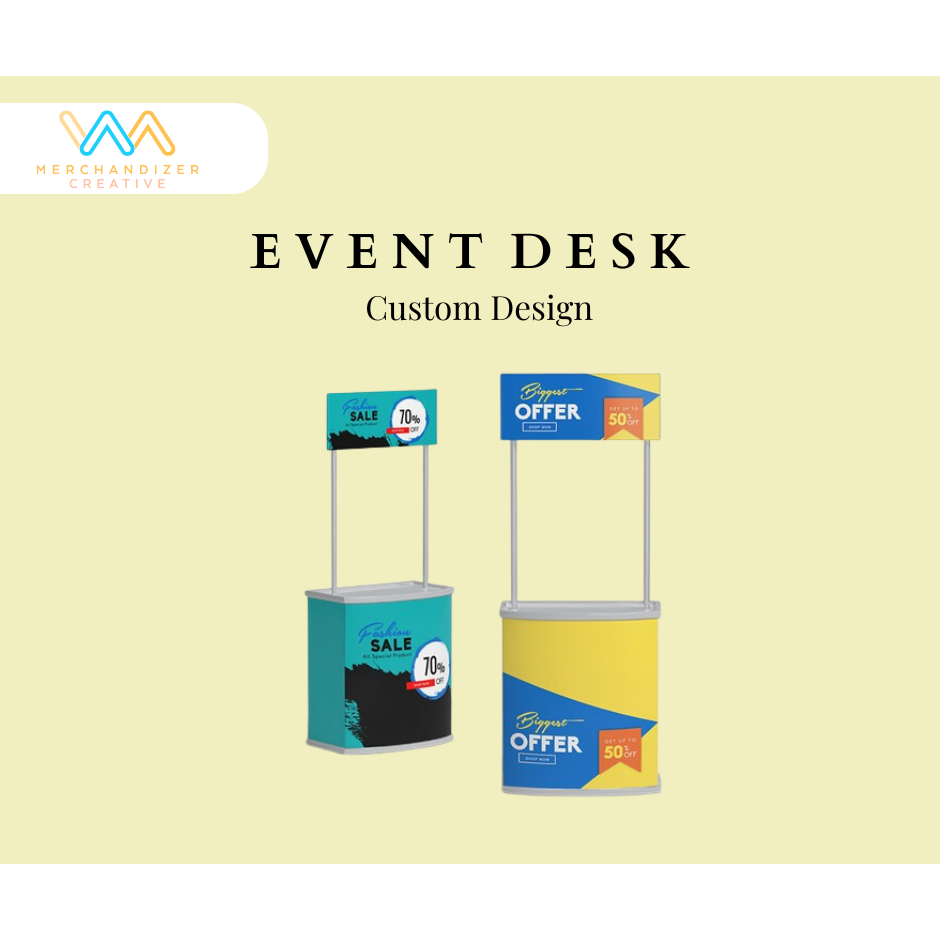 Jual Event Desk Portable - CUSTOM bisa request desain - Cepat dan Murah ...