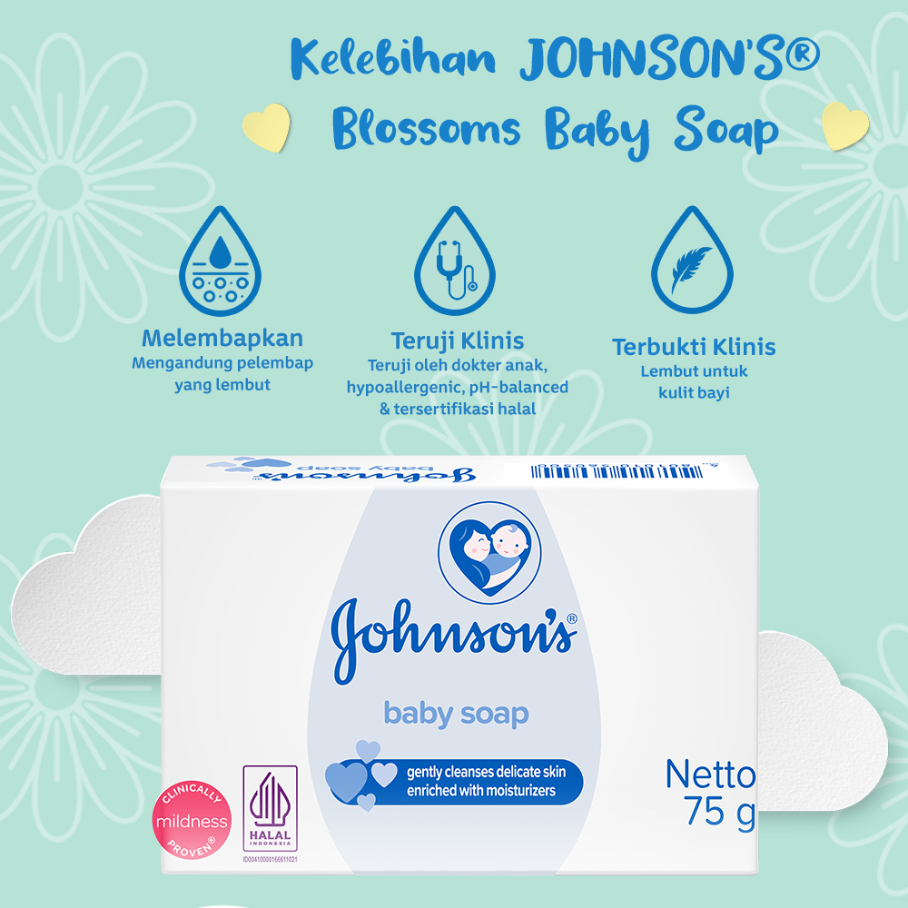 Johnson Baby Soap 75gr/Sabun Batang Bayi