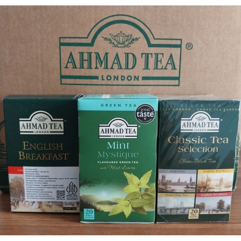 Jual Teh Import London AHMAD TEA speciality black tea - green tea 40 g ...