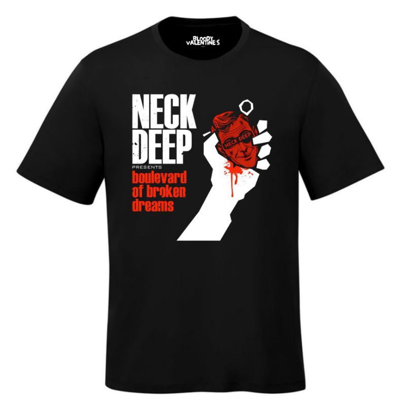 Jual Neck Deep x Green Day Boulevard of Broken Dreams T-Shirt 