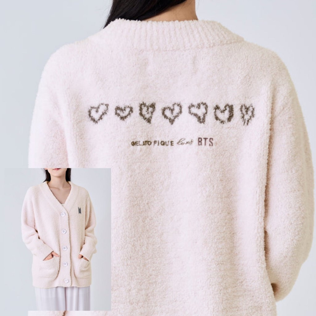 gelato pique - GELATOPIQUE loves BTS CARDIGAN グレー★プロフ必読 imgrc0120170034.jpg