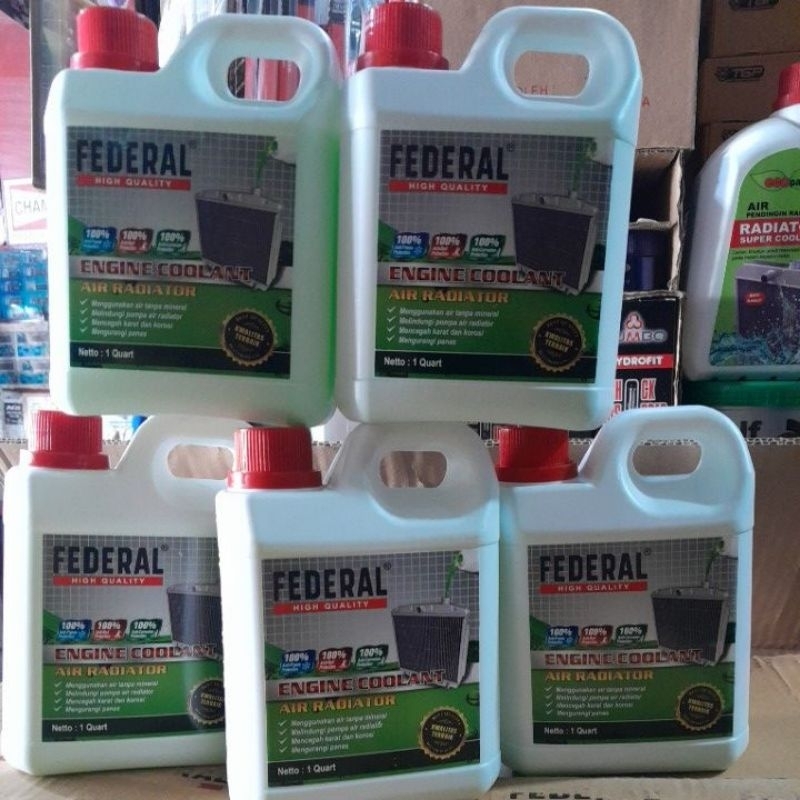 Jual air radiator Federal HiGH QUALITY 1LITER | Shopee Indonesia