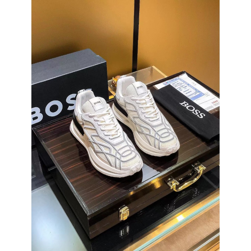 Jual BOSS 2024 new men's fashion sports casual shoes | Shopee Indonesia