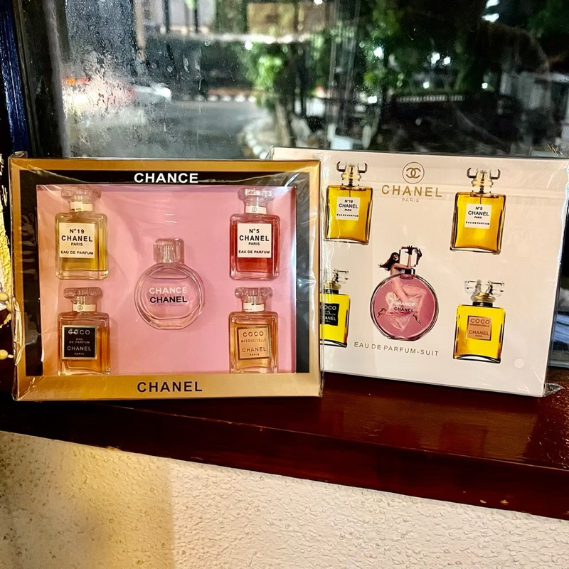 Jual CHANNEL SET - 5in1 VIAL MINI PARFUM MINIATUR | Shopee Indonesia