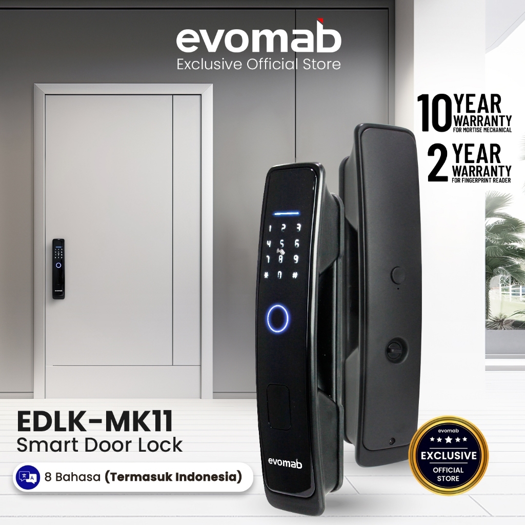 Jual Evomab Smart Door Lock Kunci Pintu Digital Fingerprint Edlk Mk