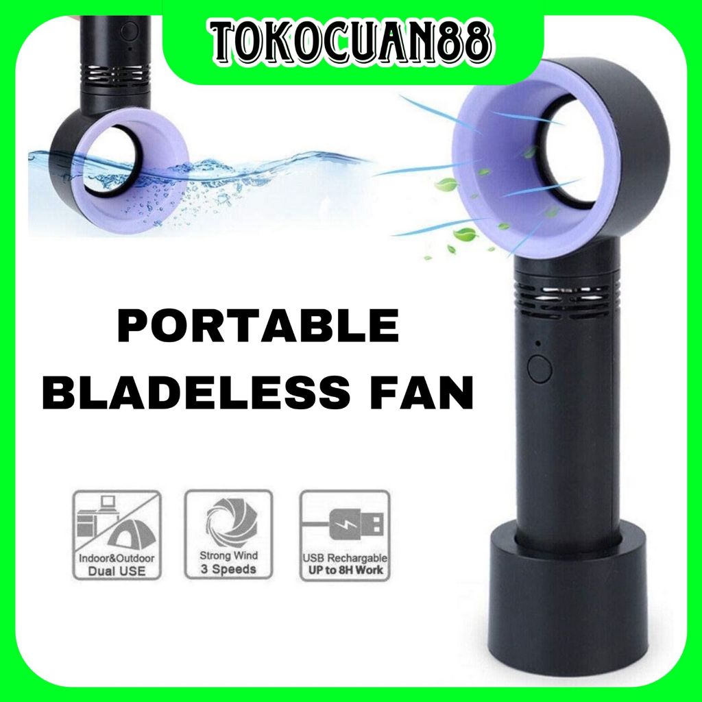 Jual KIPAS PORTABLE KIPAS ANGIN MINI PORTABLE KIPAS ANGIN BLADELESS ...