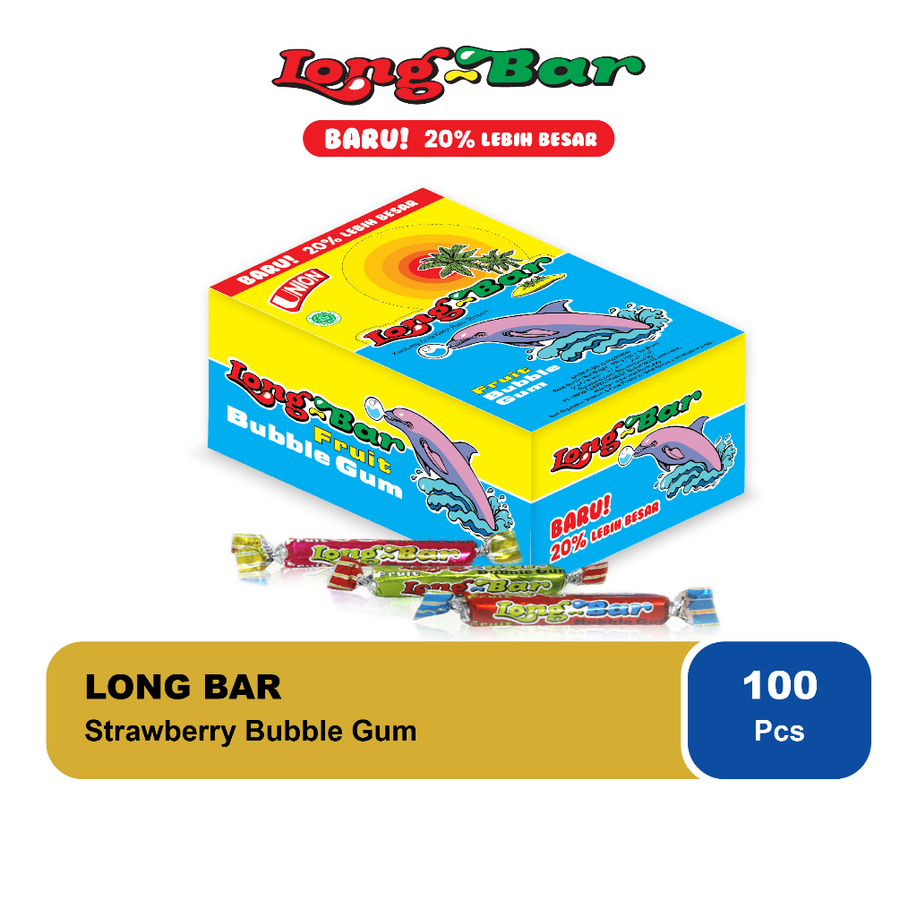 Jual Permen Karet LongBar 1 Box (100pcs) | Shopee Indonesia