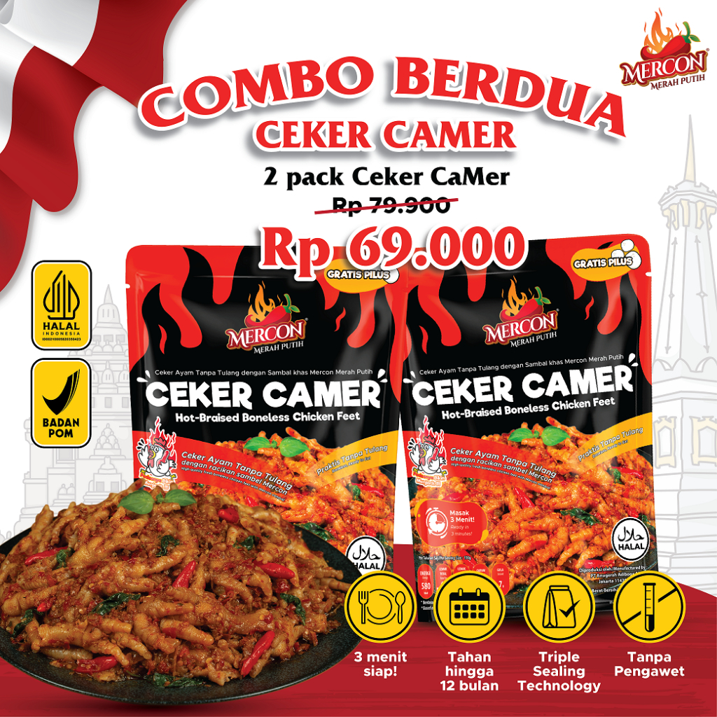 Jual Mercon Merah Putih - Hemat Combo Berdua || 2 x Ceker CaMer Cakar ...