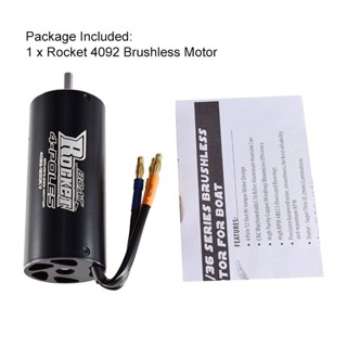 Moteur Brushless (Sans Balais) Sensorless Rocket 4092 - 1250KV/1420KV/1650KV - Pour Voiture RC 1/8 Électrique