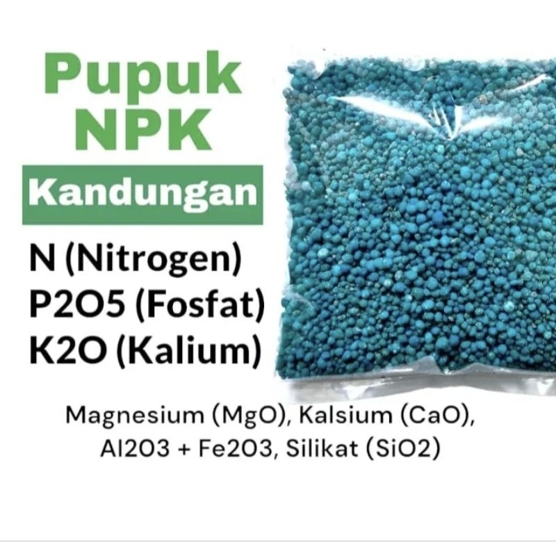 Pupuk Npk 16 16 16 Kemasan 500 Gram Untuk pertumbuhan dan pembuahan tanaman