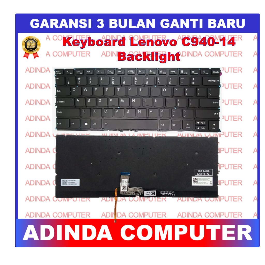Jual Keyboard Lenovo Yoga C940-14 C940-14iil C940 14iil 81Q9 Backlight ...