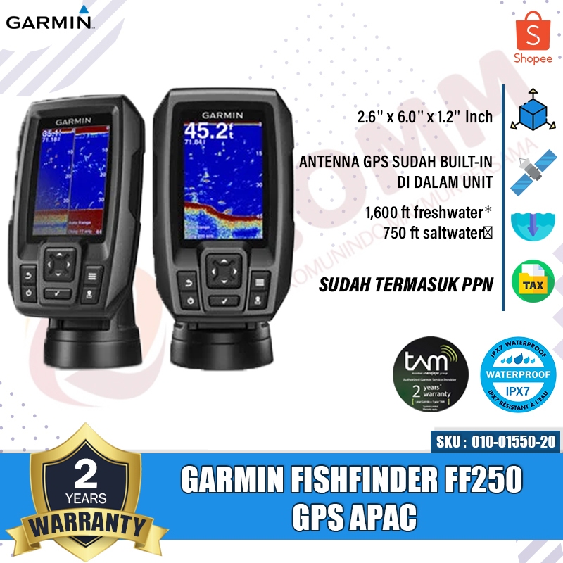 Jual Garmin FF250 FF 250 Fishfinder GPS Garmin 250 APAC CHIRP Pencari ...
