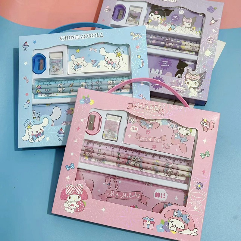 Jual LUCKY CAT - STUDY SET 8002 SANRIO | ALAT TULIS SEKOLAH | PENSIL ...