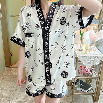 Piyama Wanita Kancing Depan Baju Tidur Wanita Impor Best Quality SATIN Mewah Elegan Baju Tidur