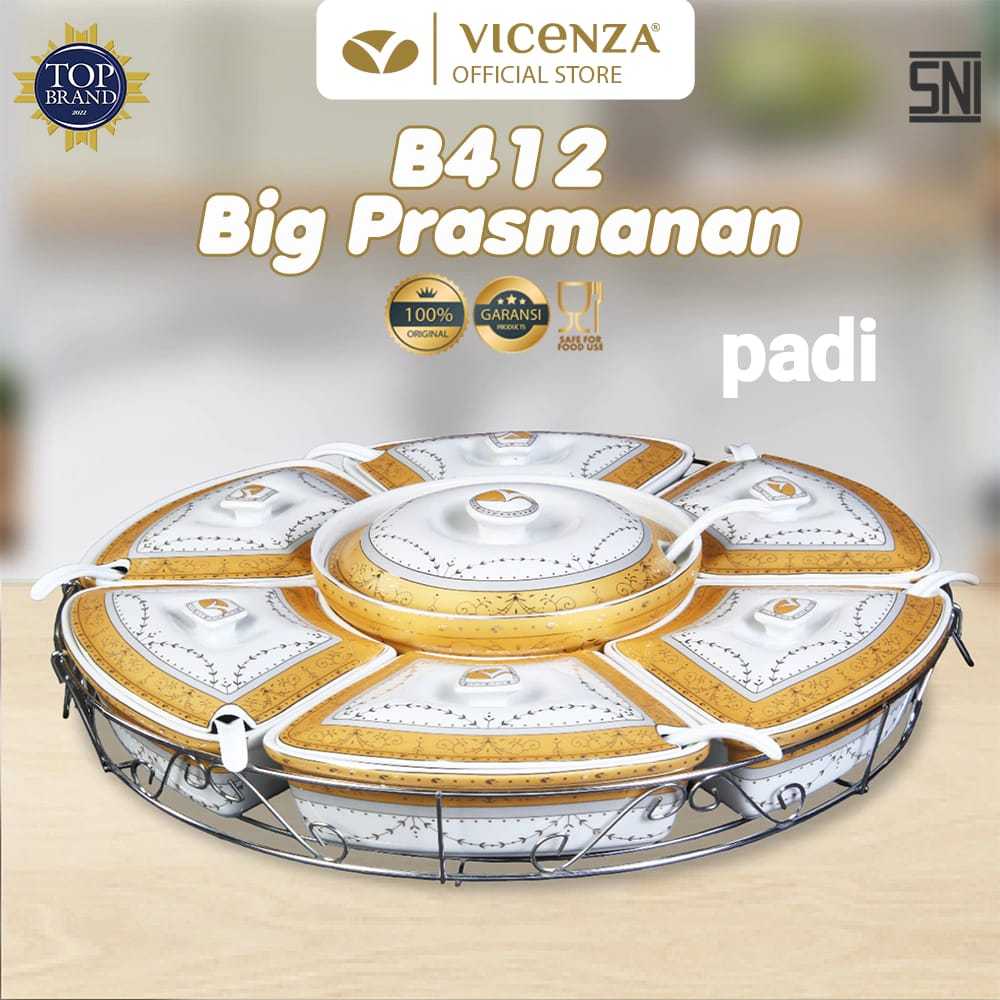 Jual Prasmanan Set Besar Vicenza B Original Padi Lily Magnolia Mawar Melati Ayana