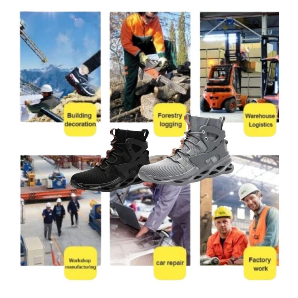 Jual Sepatu Safety Sneakers Ujung Besi Premium Import Safety Shoes ...