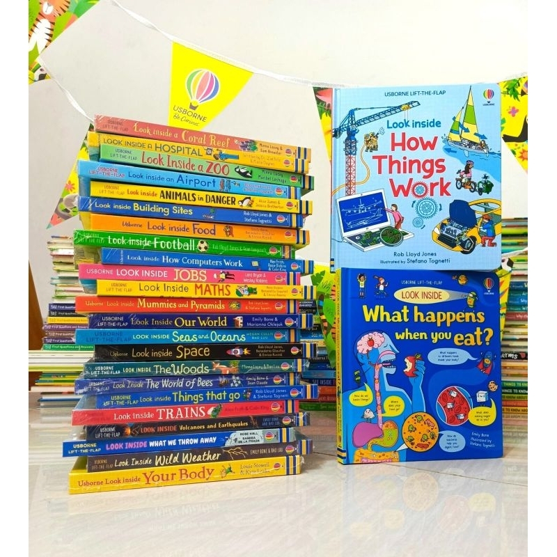 Jual Usborne - Lift The Flap Look Inside Series | Shopee Indonesia