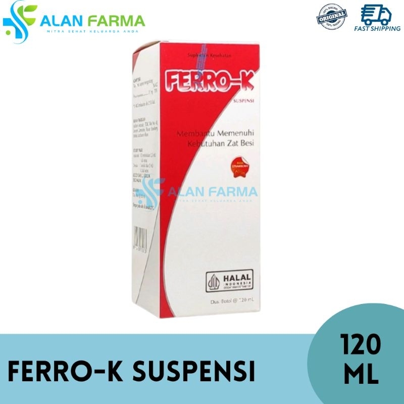 Jual Ferro-K Sirup 120 mL | Ferro K Sirup | Suplemen Zat Besi | Shopee ...