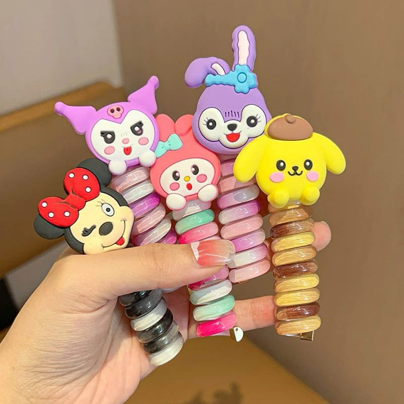 Jual KUNCIR IKAT RAMBUT SPIRAL SANRIO LOTSO - Ikat Rambut Soiral Kepala