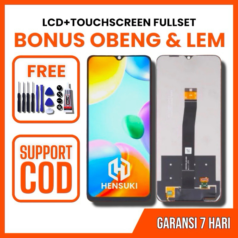 Écran LCD Original Pour Redmi 10C, Redmi 10 Power, Poco C40 - Kit Complet Avec Outils Et Colle
