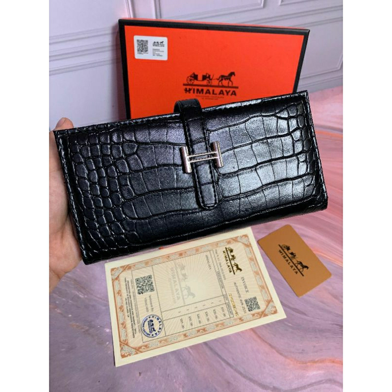 HIMALAYA-DOMPET WANITA LIPAT CROCO HIMALAYA (20x10) FREE BOX  HIMALAYA+PAPERBAG