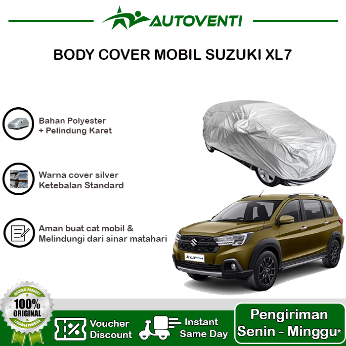 TUTUP SARUNG MOBIL BODY COVER SUZUKI XL 7 XL7 + PELINDUNG KARET