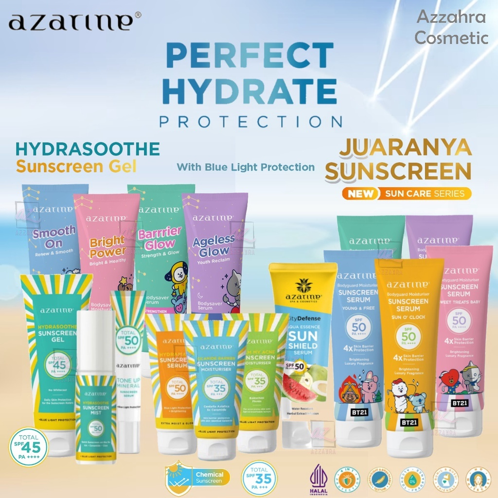 Jual AZARINE SUNSCREEN PROTECTION SPF50++ ( READY ALL VARIAN ) | Shopee ...