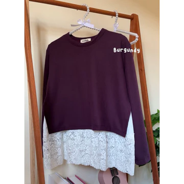 Jennie Blouse Knit Vintage Korea Adem Renda Unik