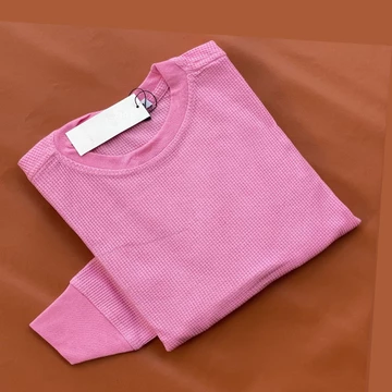 Blouse Wafle Wanita Casual Korean Look Elegan Dan Santai Setiap Hari