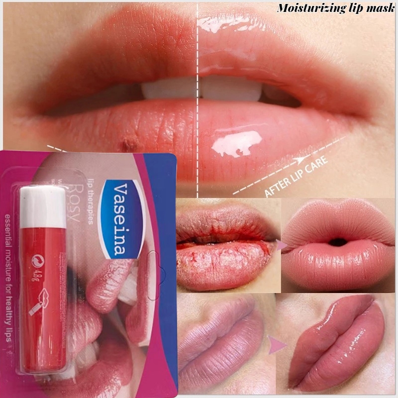 Jual Vaseline Lip Care Therapy Balm Stick 4.8g Rosy Lips Krim