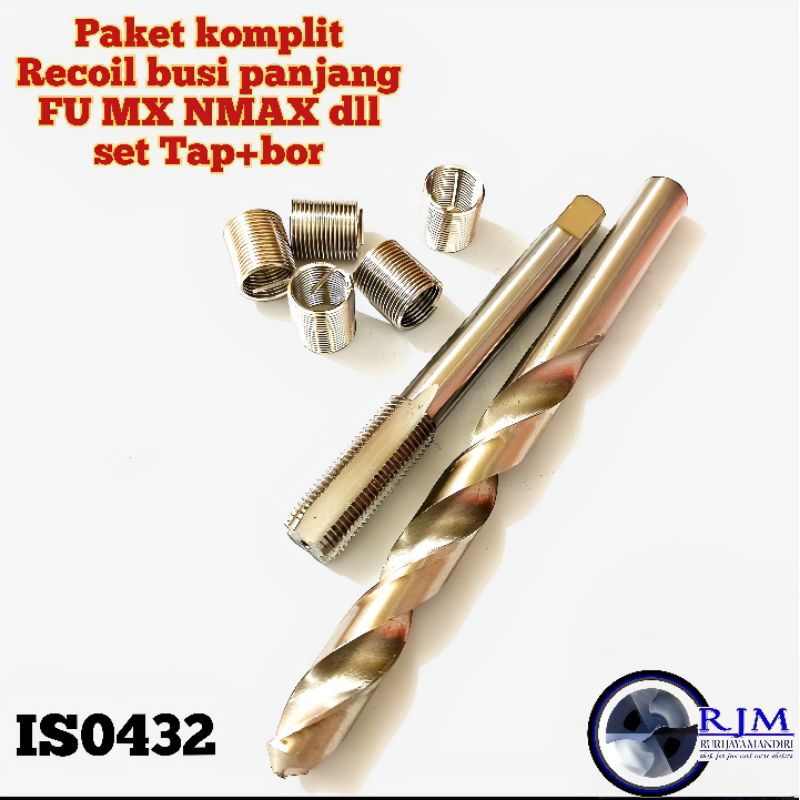 Jual paket set recoil m10x1.0 recoil helicoil recoil busi panjang FU MX ...