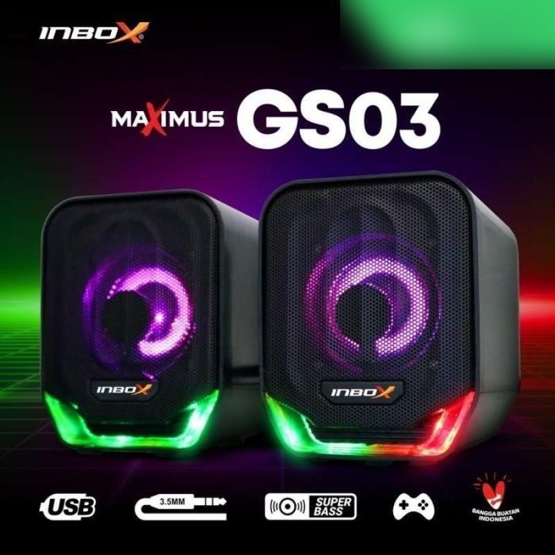Jual JERTECH X INBOX Speaker Gaming Laptop/Komputer Maximux GS-03 RGB ...