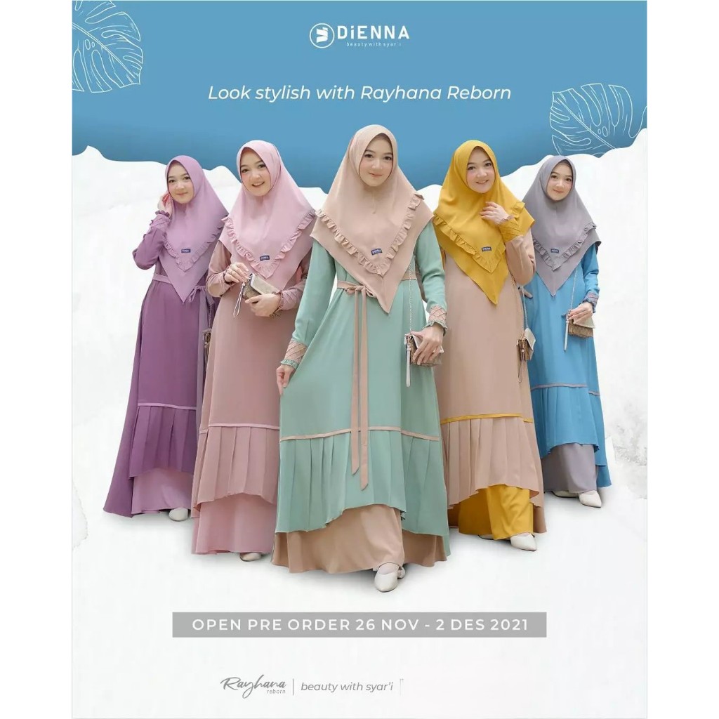 Jual DIENNA RAYHANA DRESS ONLY - DRESS SIMPLE ELEGAN MEWAH-BAHAN ...