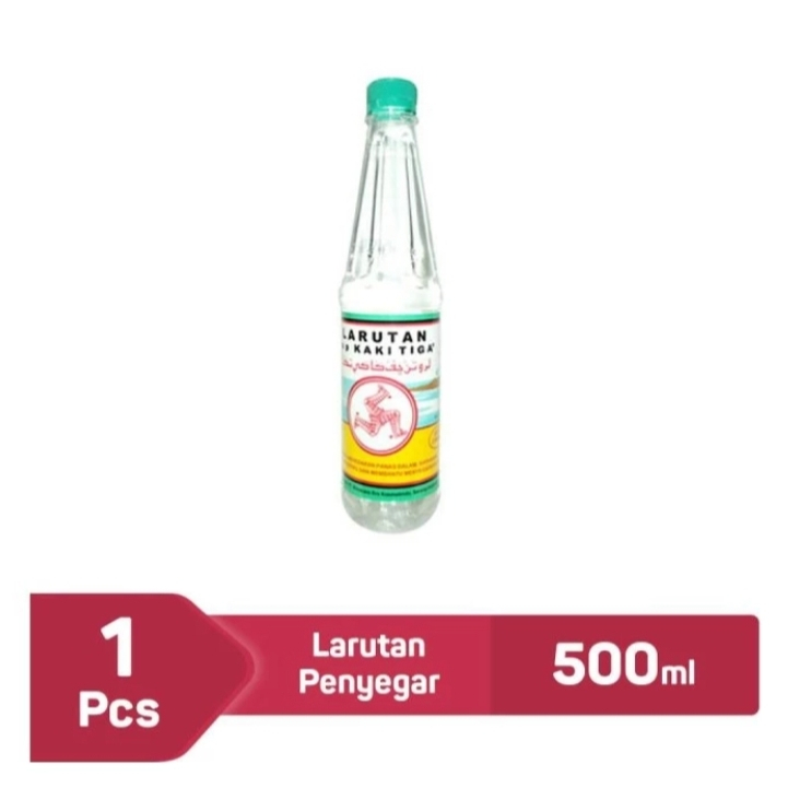 Jual Larutan Botol Cap Kaki Tiga 500 ml (ukuran botol besar) | Shopee ...
