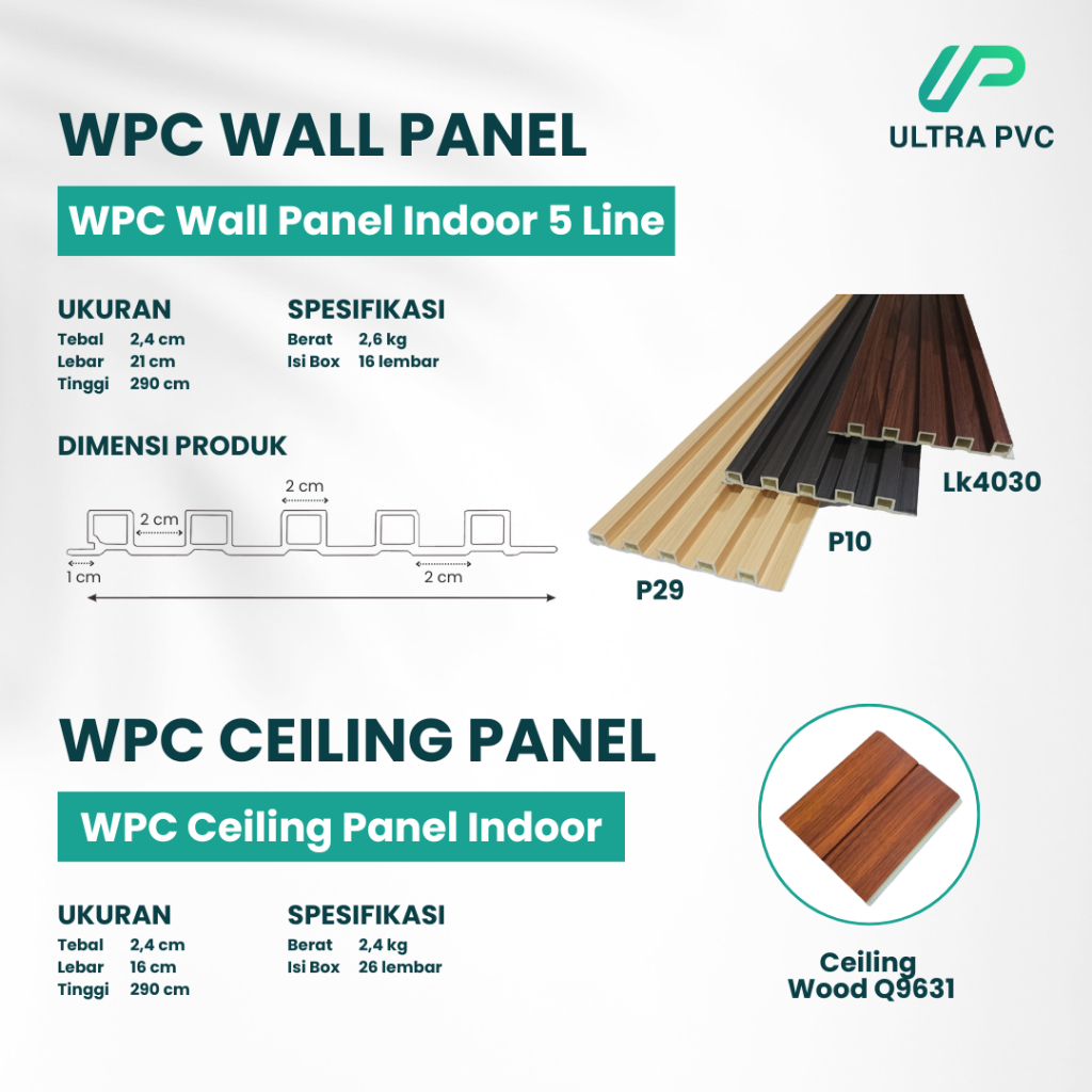 Jual WPC WALL PANEL INDOOR 5 LINE - HIASAN DINDING // DEKORASI DINDING ...