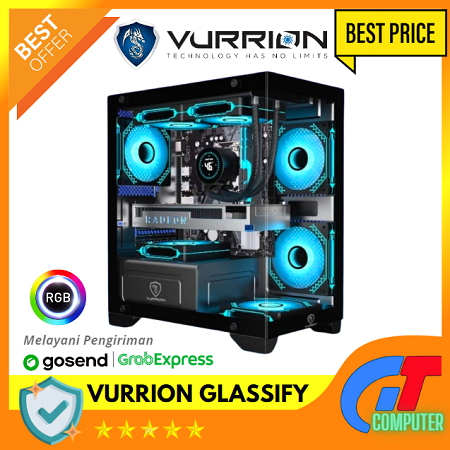 PC Gaming Intel Core i3 13100F ( RTX 4060 8GB DDR6 + RAM 16GB ) GEN 13 Cocok Editing Video & Games & Live Stream