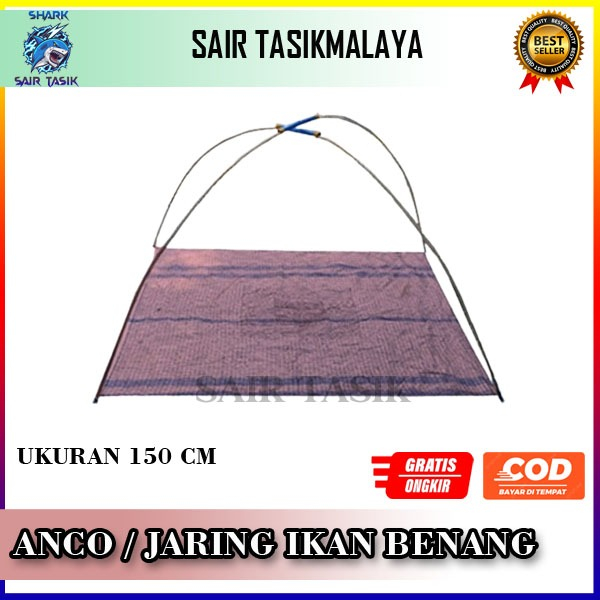 Jual ANCO/SIRIB/JARING IKAN BOLA / BENANG NYLON UKURAN 150 CM | Shopee ...