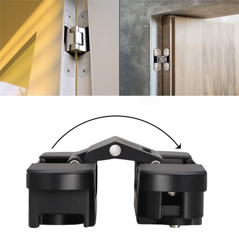 Jual Hidden Hinge Engsel Tanam Door Hinge Invisiblle Hitam Perak Engsel ...