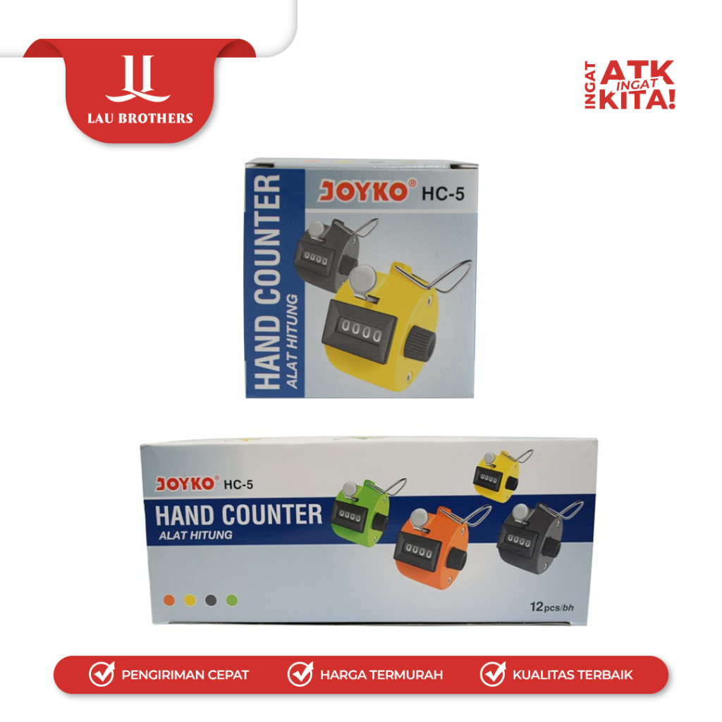 Jual JOYKO ALAT HITUNG/ HAND COUNTER HC-5 (1PC) | Shopee Indonesia