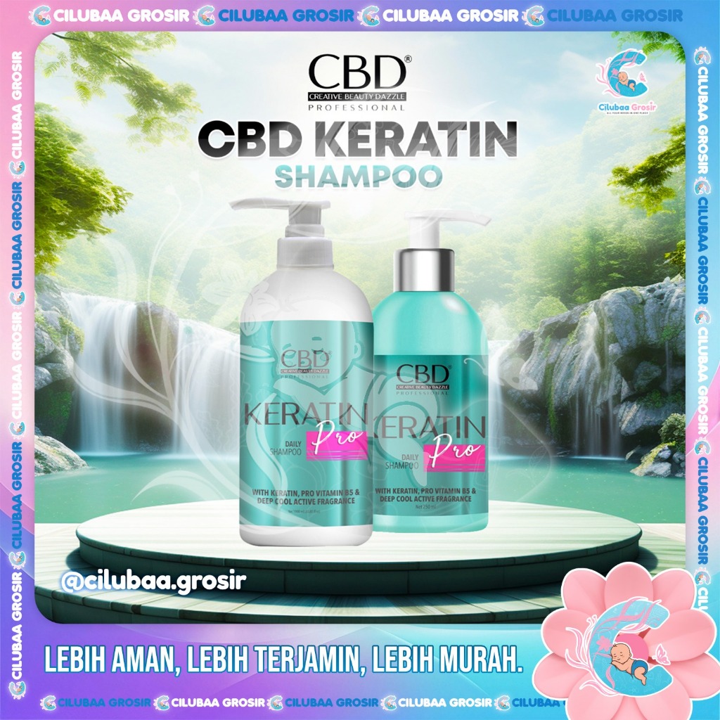 Jual CBD Professional Keratin Pro Daily Shampoo 1000mL || 250mL ...