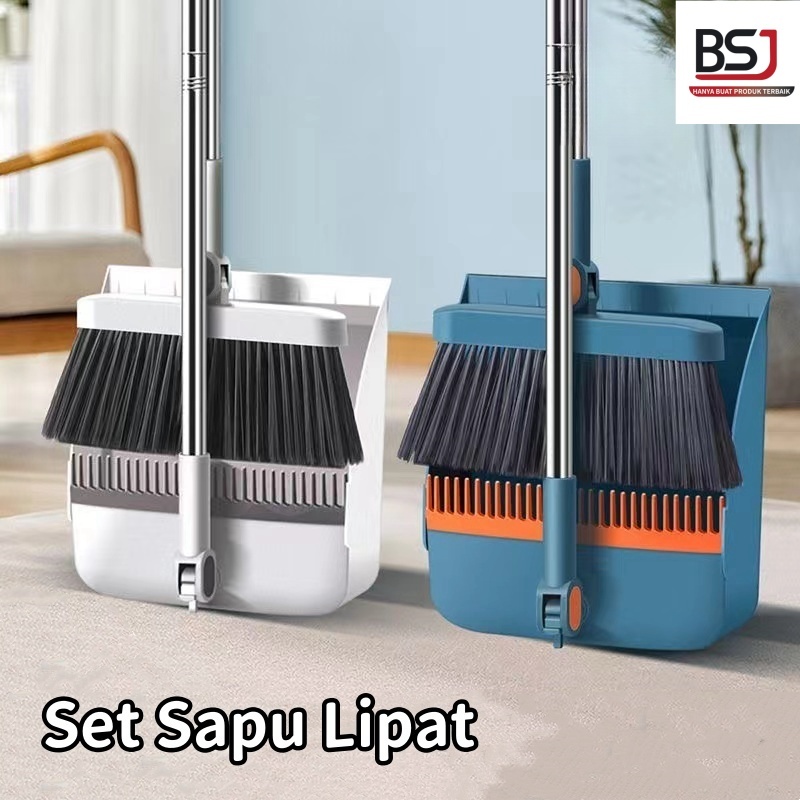 Jual Sapu Lipat Rumah Tangga + Kombinasi Pengki Set Sikat Bulu Lembut ...