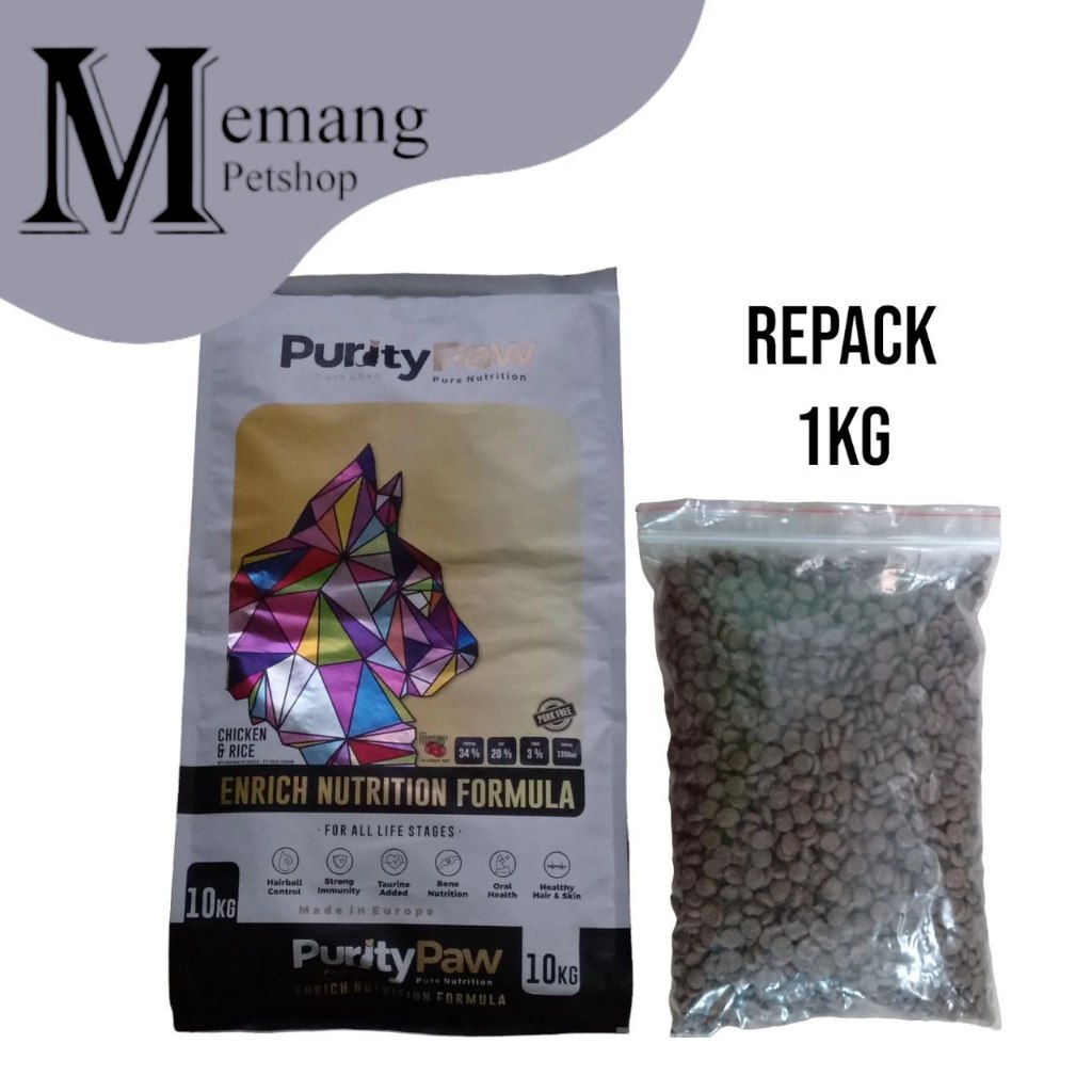 Jual Purity Paw 1 Kg Chicken Rice - Makanan Kucing Semua Umur - Cat ...